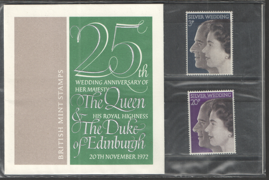 (image for) 1972 Silver Wedding Royal Mail Presentation Pack 45 - Click Image to Close